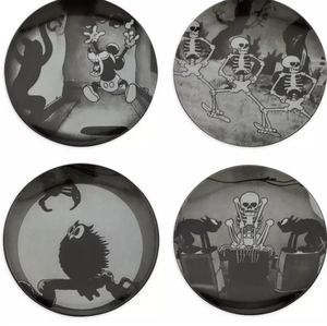 DisneyParks The Skeleton Dance Plate Set NWT